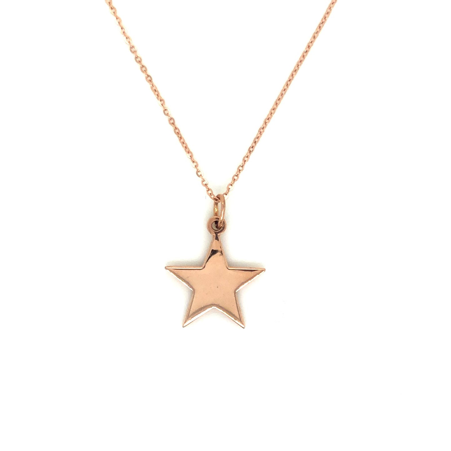 IMMEDIATE DELIVERY / Star Pendant Necklace / 14k Rose Gold