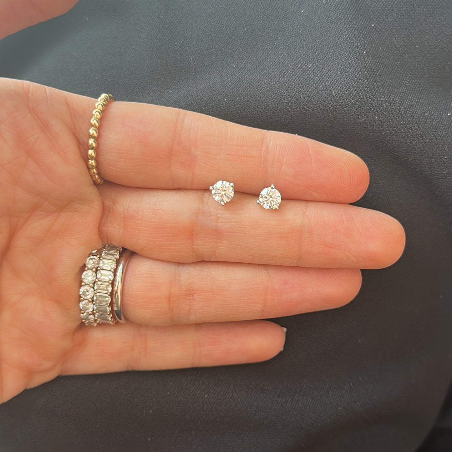 Diamond Earrings of 0.50ct each (total 1ct)