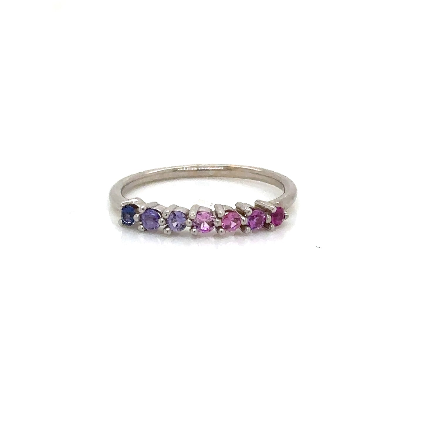 Leticia Ring with Purple Pink Sapphires