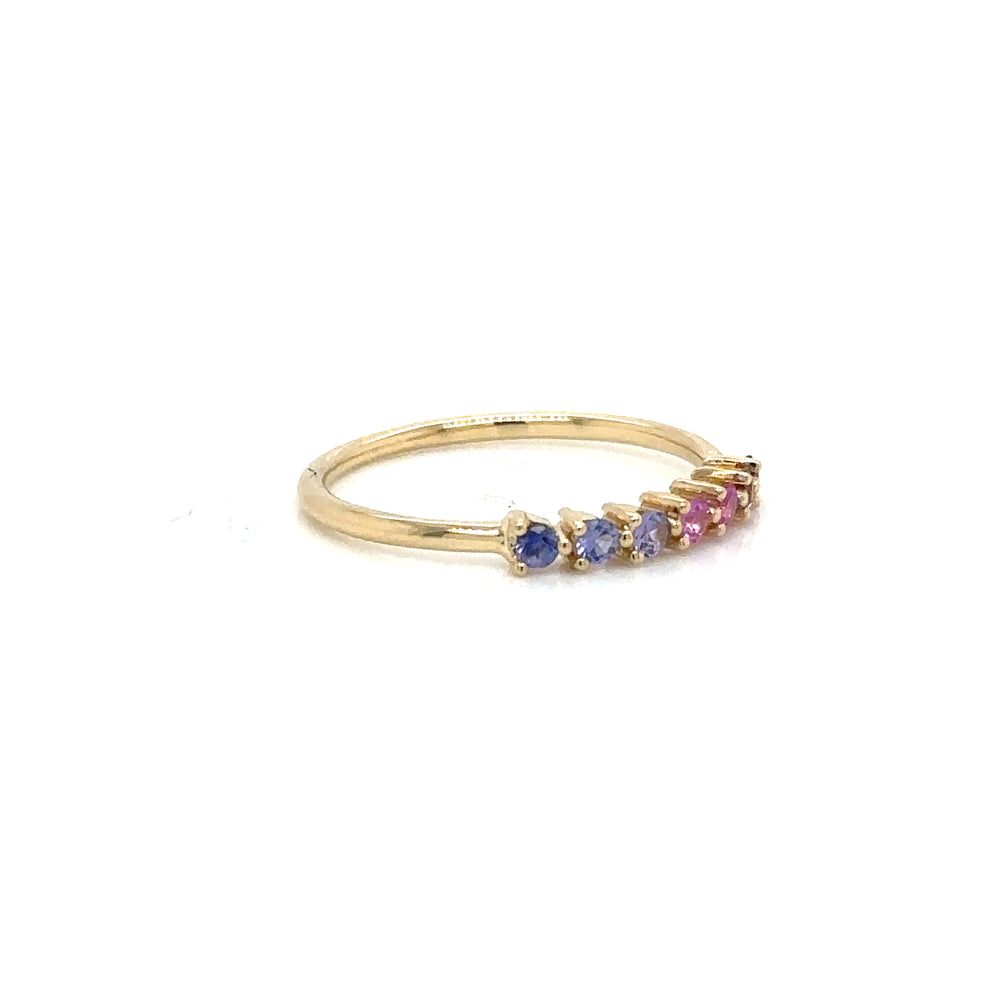 Leticia Ring with Purple Pink Sapphires