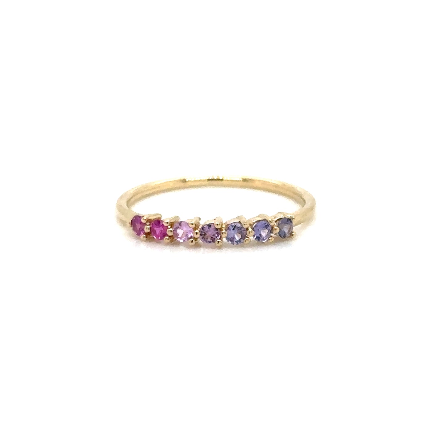 Leticia Ring with Purple Pink Sapphires