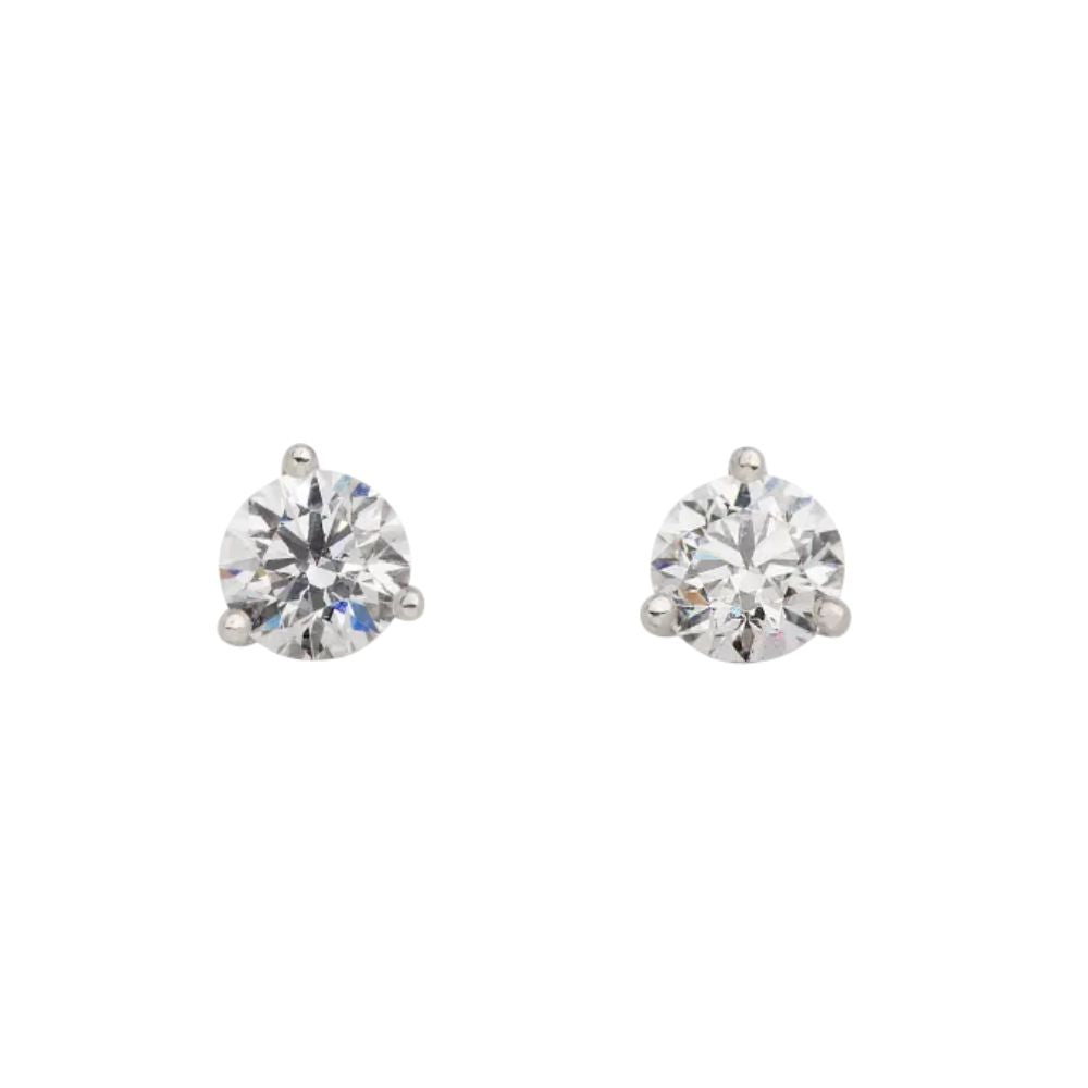 Aretes de Diamante de 0.50ct cada uno (total 1ct)