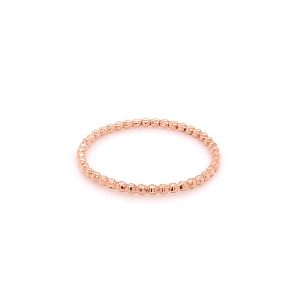 ENTREGA INMEDIATA / Argolla Aliza / Oro rosa 14K / Talla 6