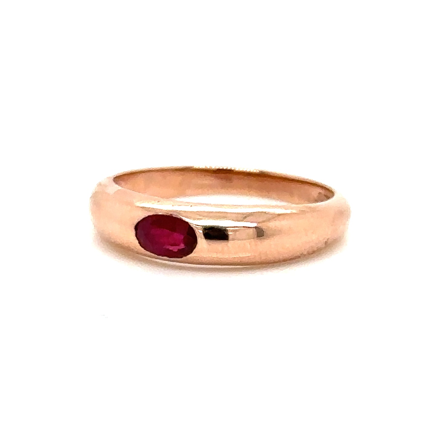 IMMEDIATE DELIVERY / Leonora Ring / 14k Rose Gold / Ruby / Size 5.5