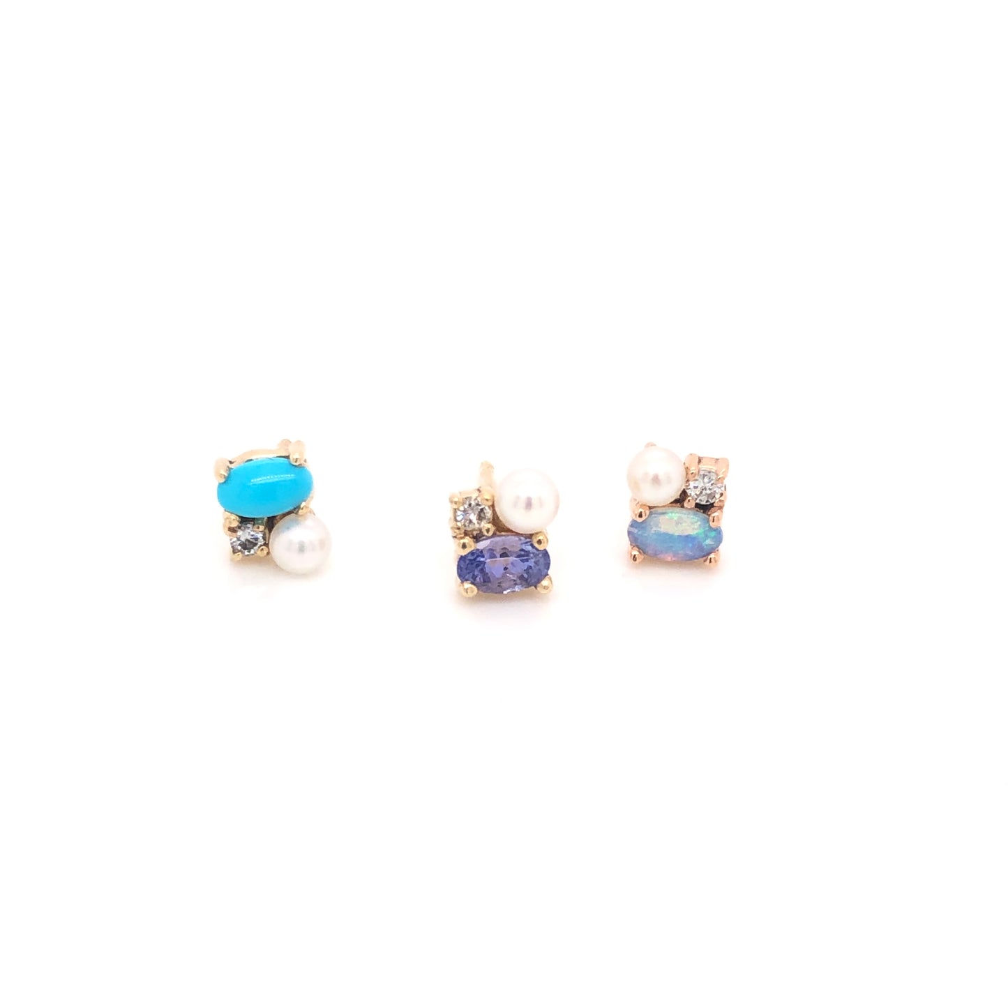 Erika Earrings with Opals