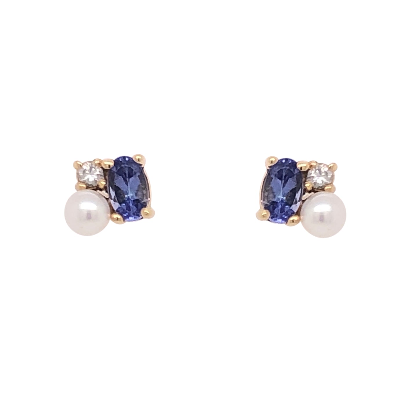 Erika Earrings with Tanzanites