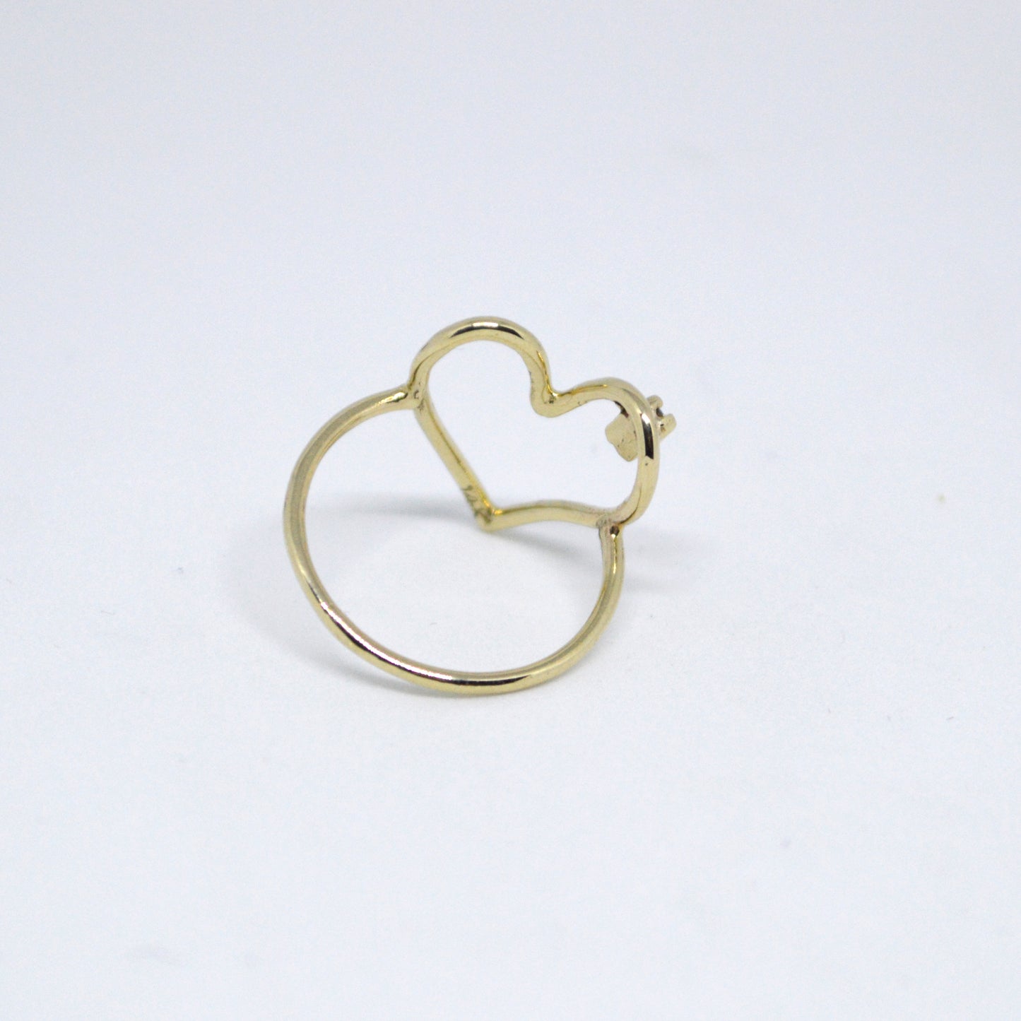 Heart Ring with Diamond