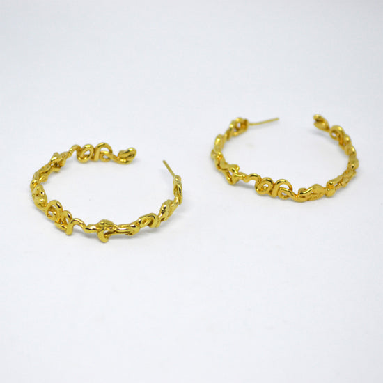 Liquid Gold Hoop Earrings
