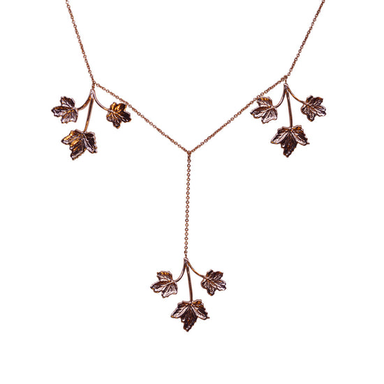 Load image into Gallery viewer, Tropicana Triple Leaf Necklace
