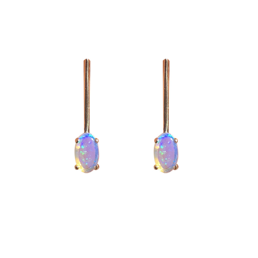 Aretes Alejandra Con Ópalo