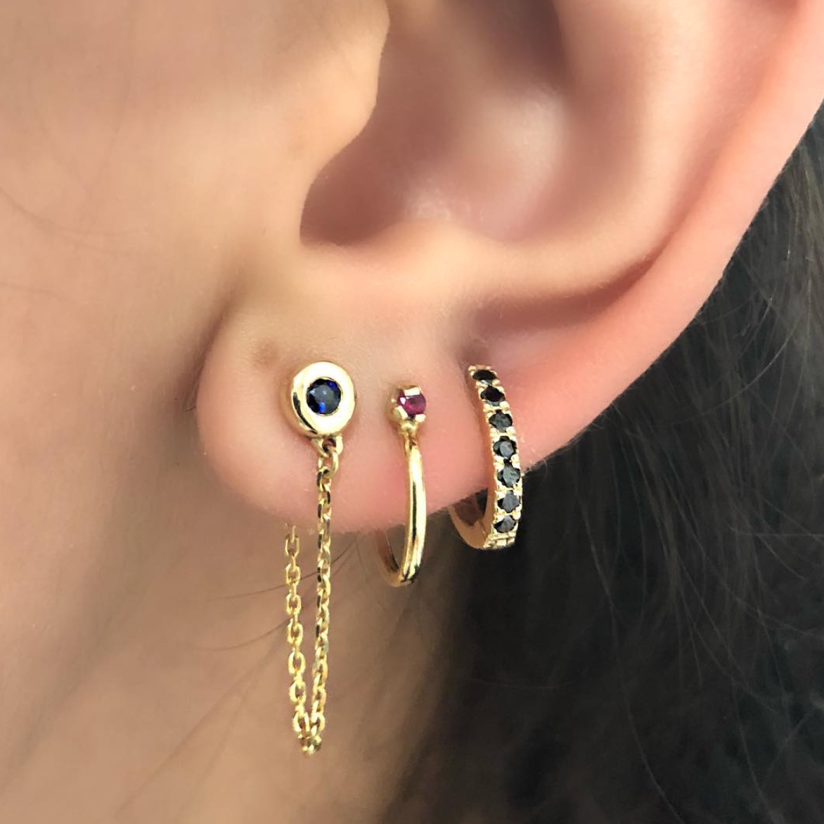 Ariela'z Chain Hoop Earrings