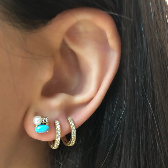 Erika Earrings with Turquoise