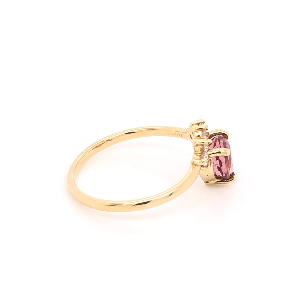 
                      
                        Pink Tourmaline Ring with Diamond Crown
                      
                    