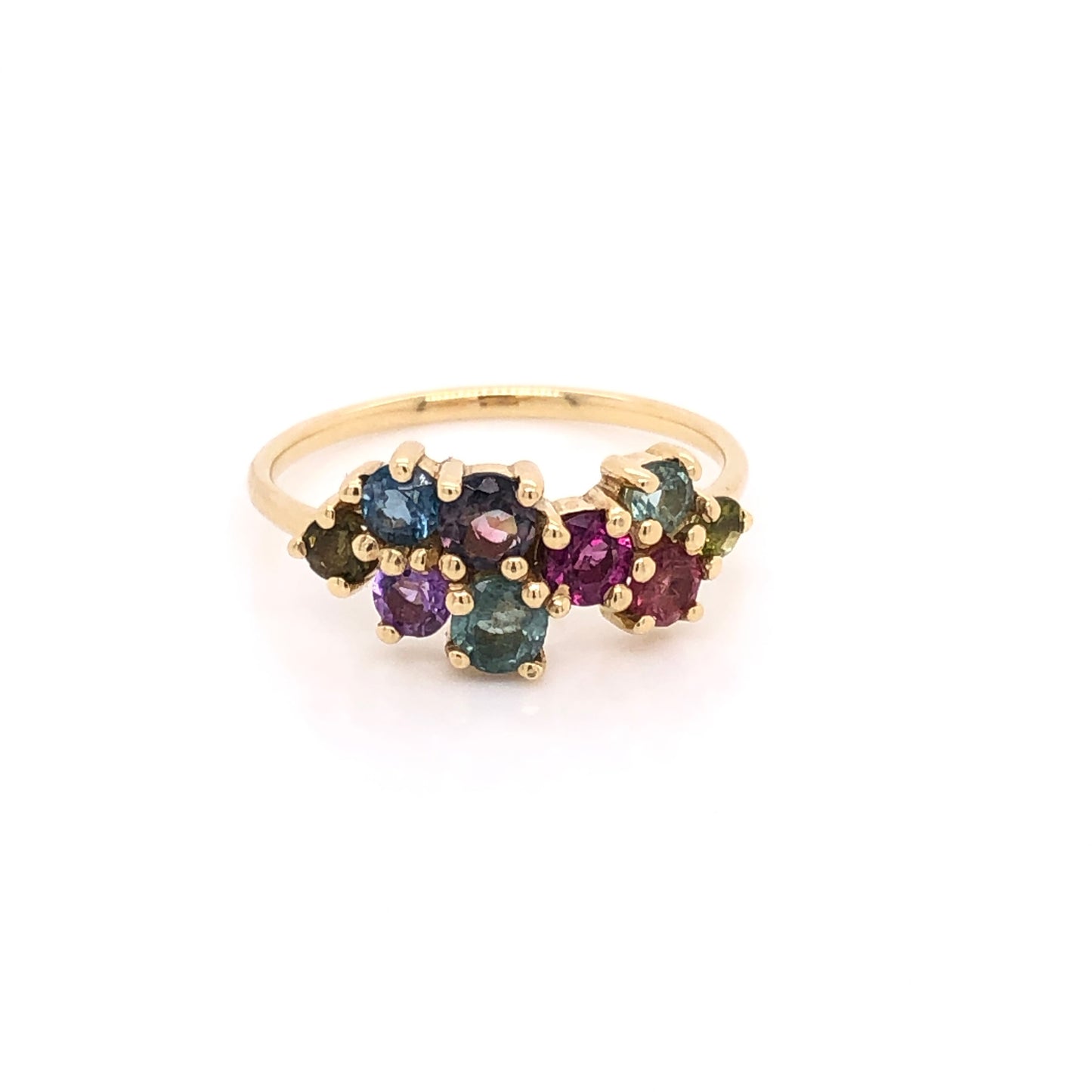 "Cluster" Ring of Colored Stones