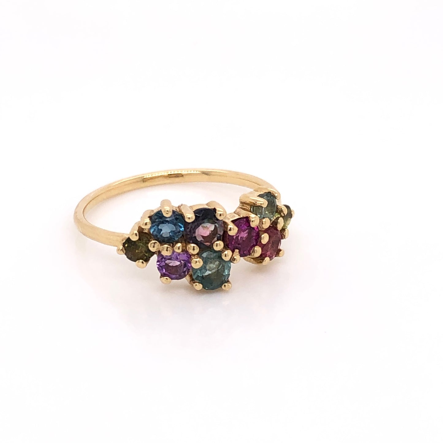 "Cluster" Ring of Colored Stones