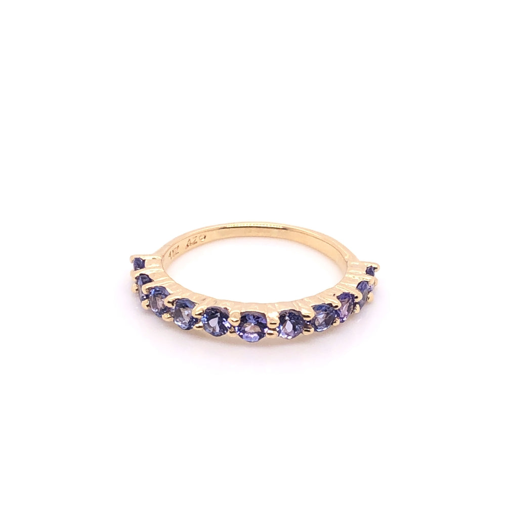 IMMEDIATE DELIVERY / Medium Churumbela Tanzanite Ring / 14k Yellow Gold / Size 5