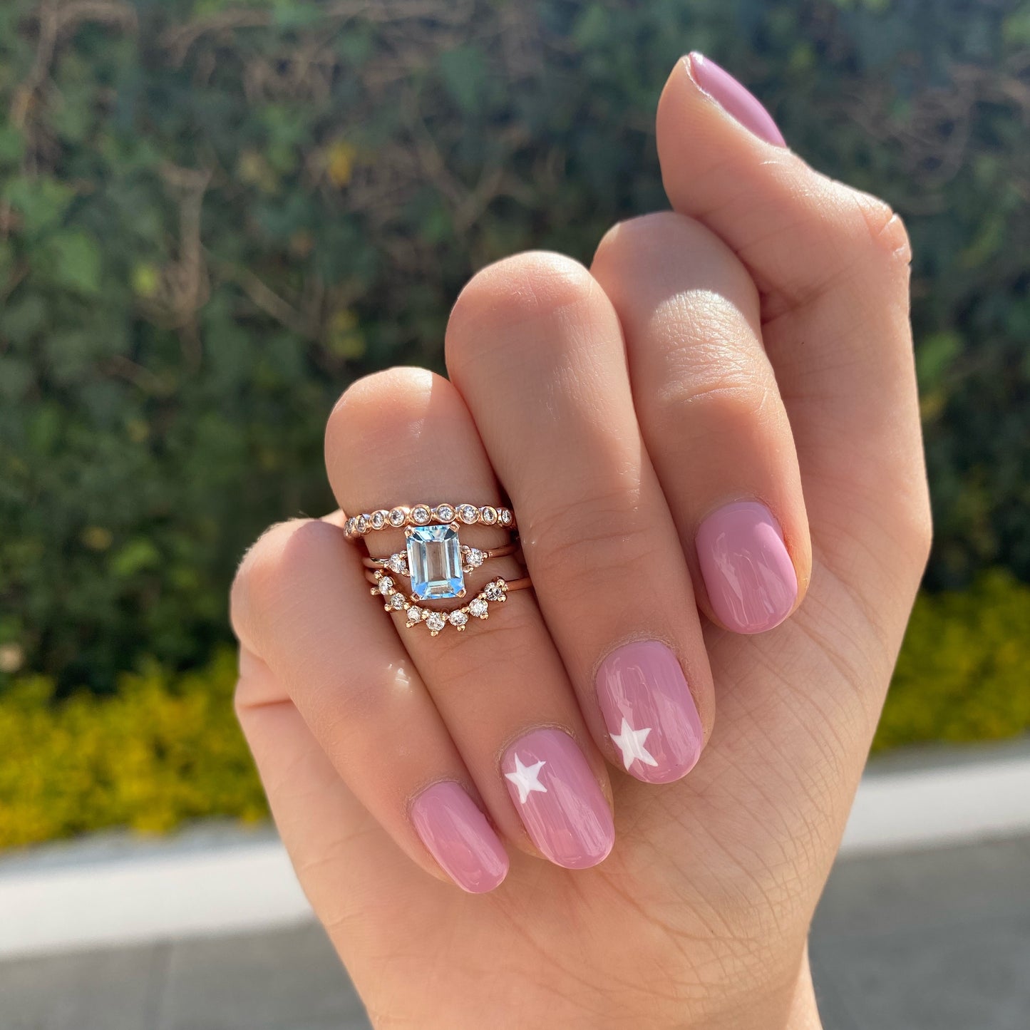 Ximena Aquamarine Ring with Diamonds Special Edition
