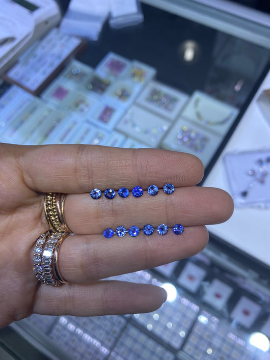 ANTICIPO Media Churumbela Zafiros Ceyan baby blue 4mm