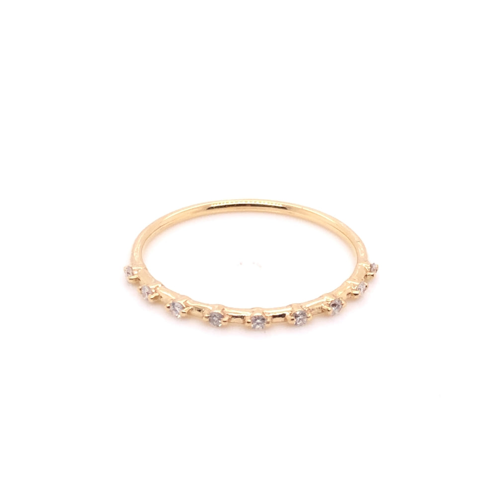 ENTREGA INMEDIATA / Anillo Fernanda / Oro Amarillo 14k / Talla 6.5