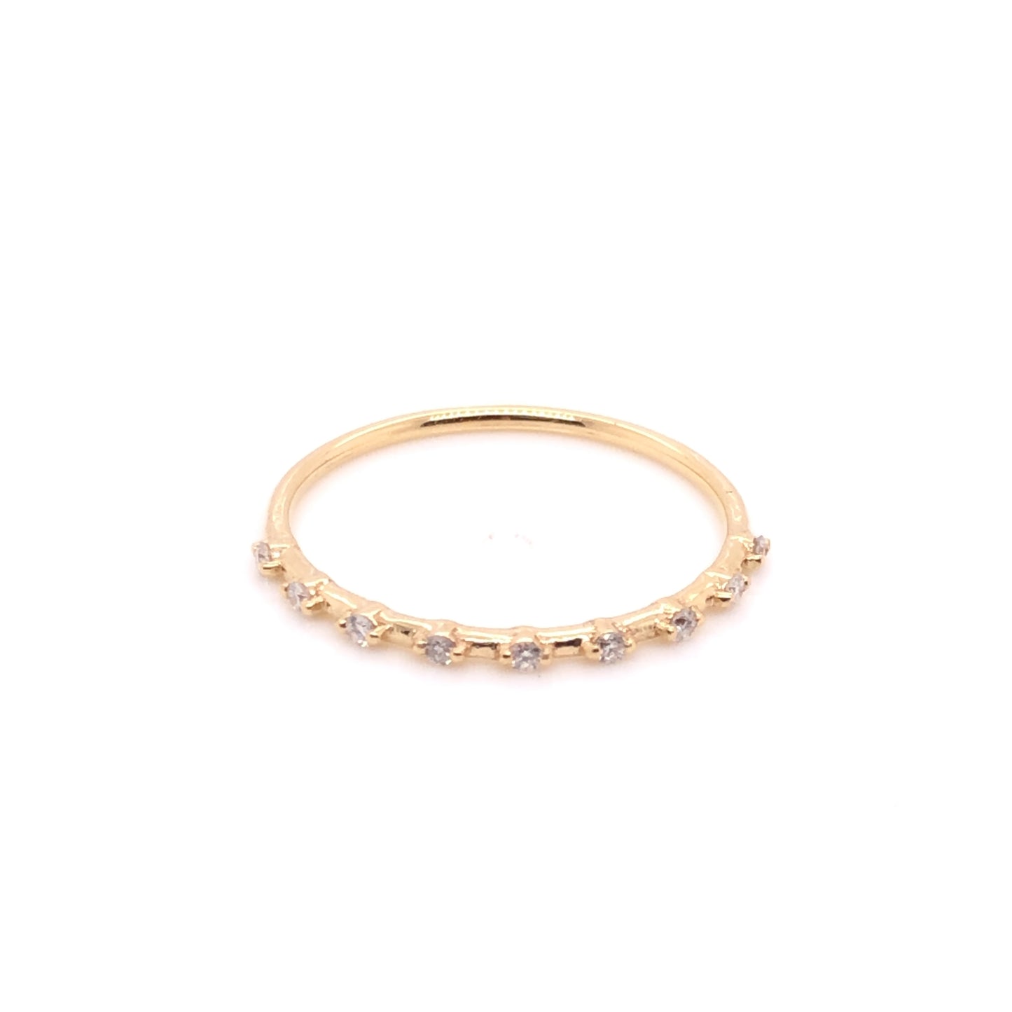 ENTREGA INMEDIATA / Anillo Fernanda / Oro Amarillo 14k / Talla 6.5