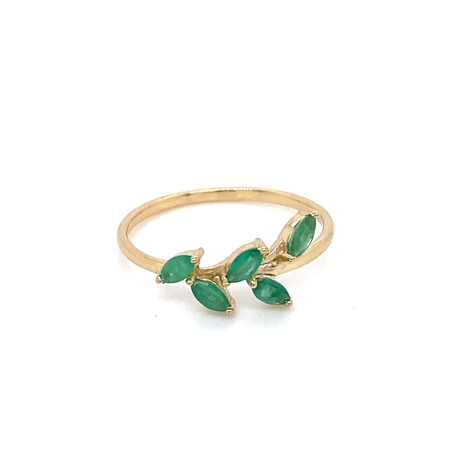 Emerald Flora Ring