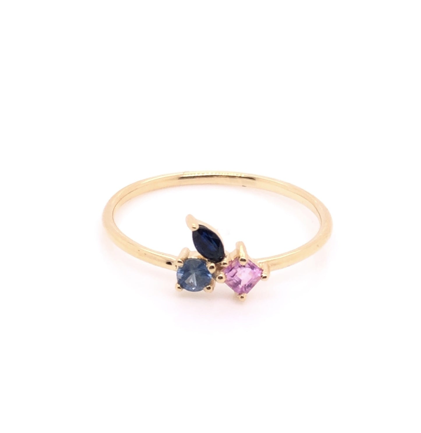 SINGLE PIECE - Mini Sapphire Cluster Ring