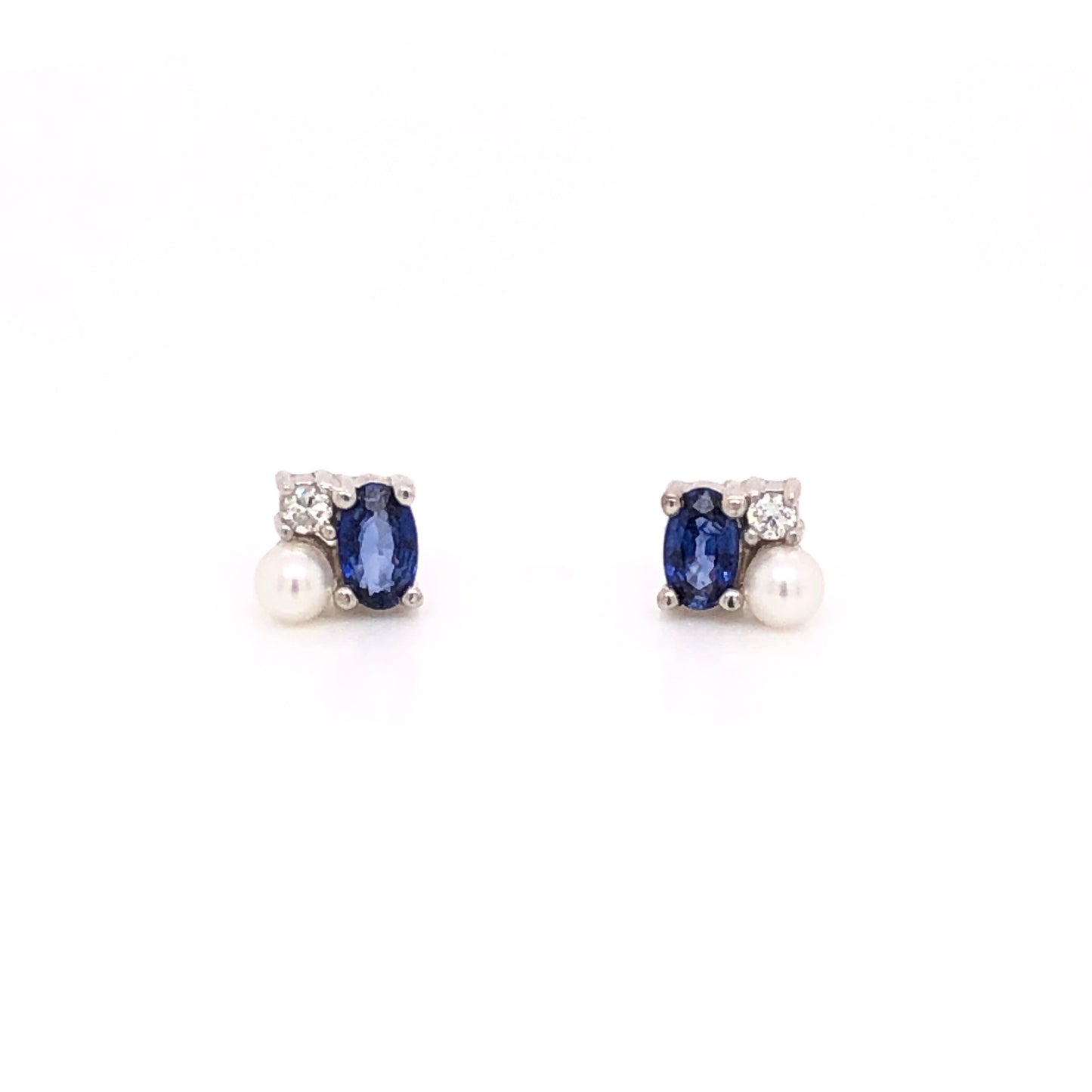 Erika Earrings with Sapphire or Ruby