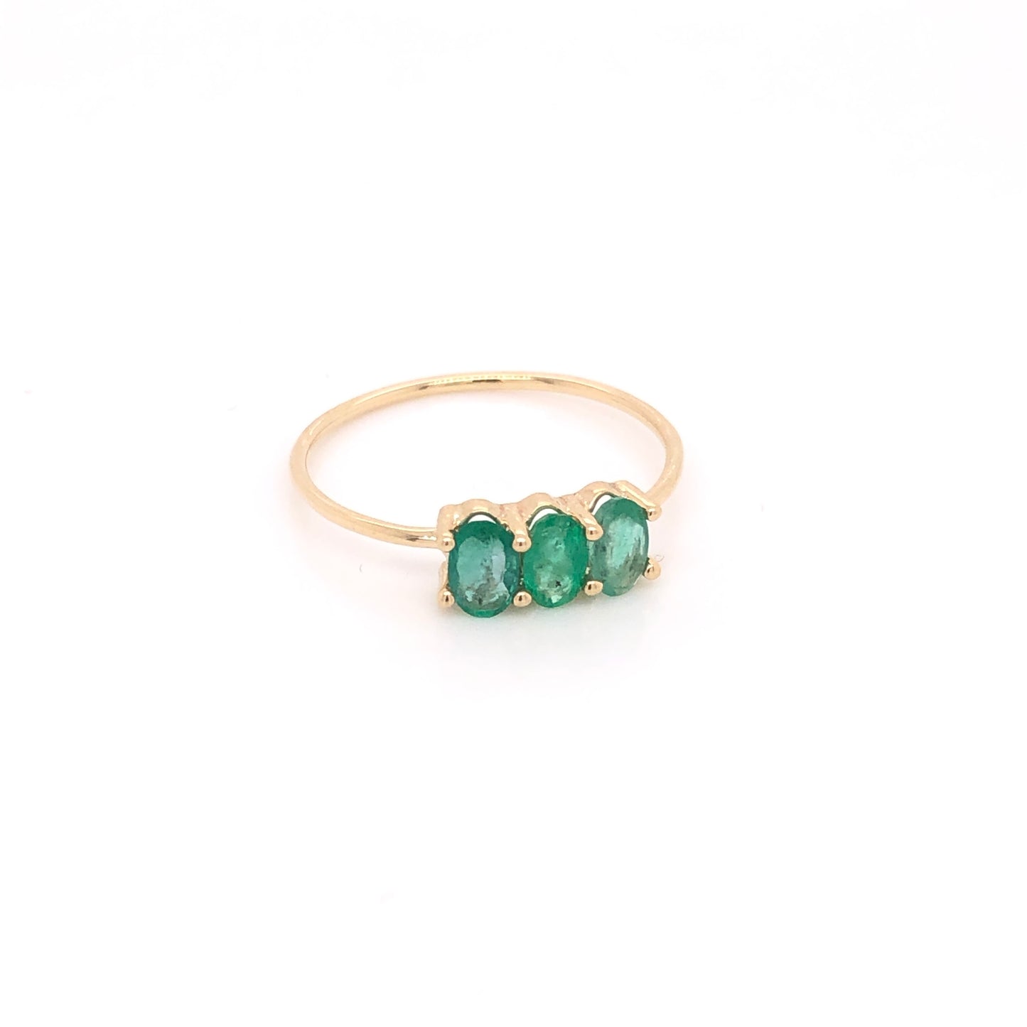 Soluna Ring with Emeralds