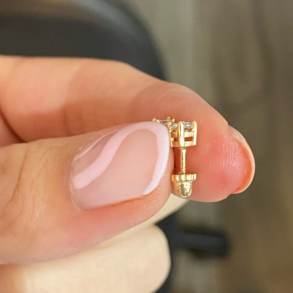 Aretes de Diamante para Bebé