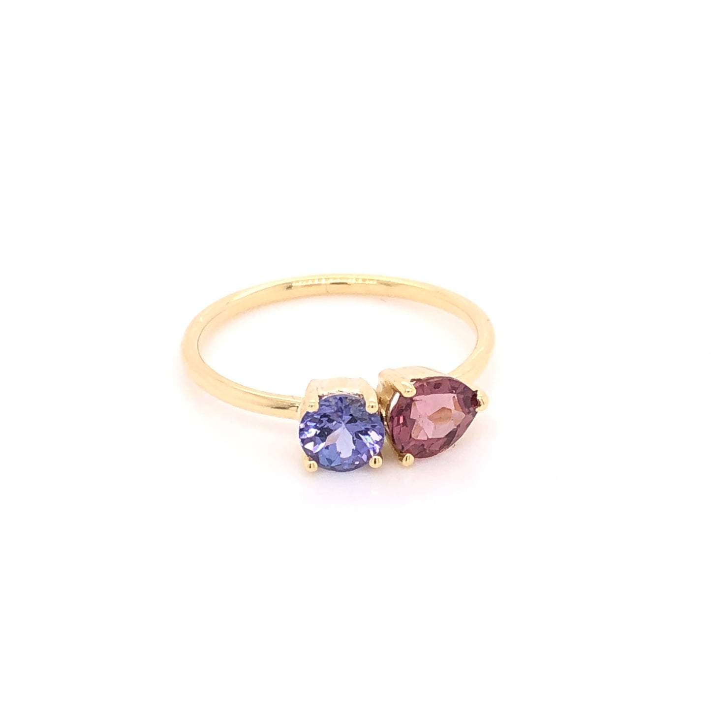 Garnet Ring with Tanzanite