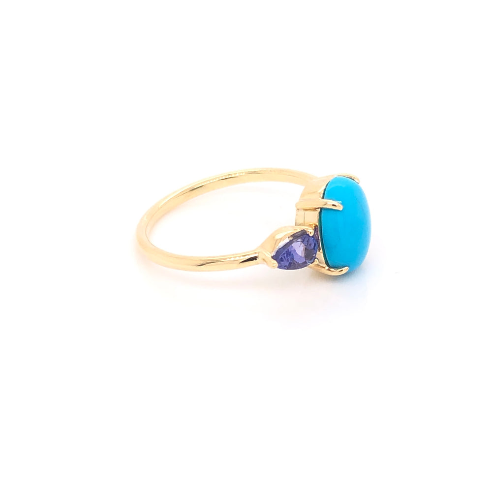
                      
                        Anillo de Turquesa con Tanzanita y Zafiro Rosa
                      
                    