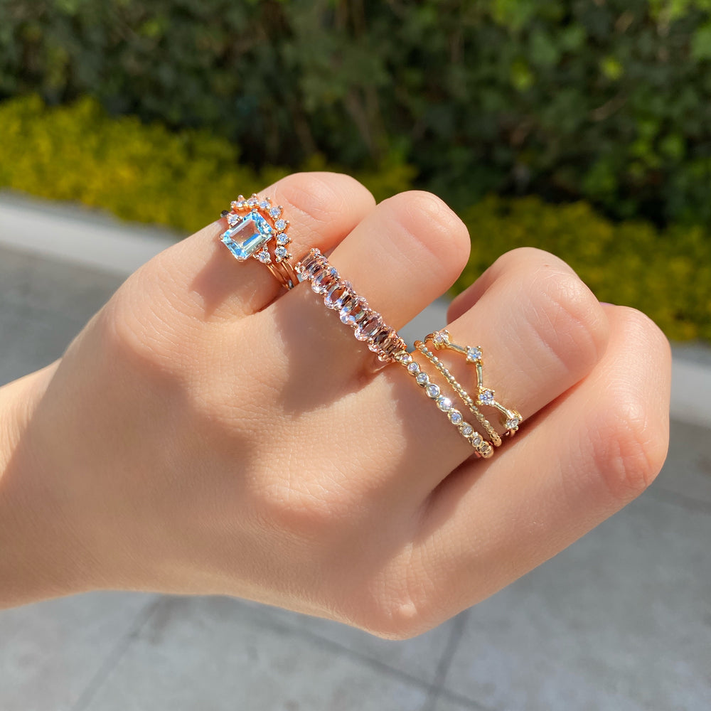 
                      
                        Anillo Ximena Aguamarina con Diamantes Edición Especial
                      
                    