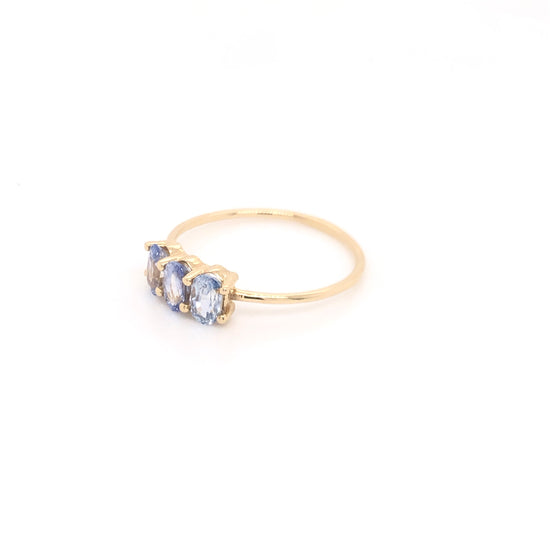 Soluna Ring with Baby Blue Sapphire