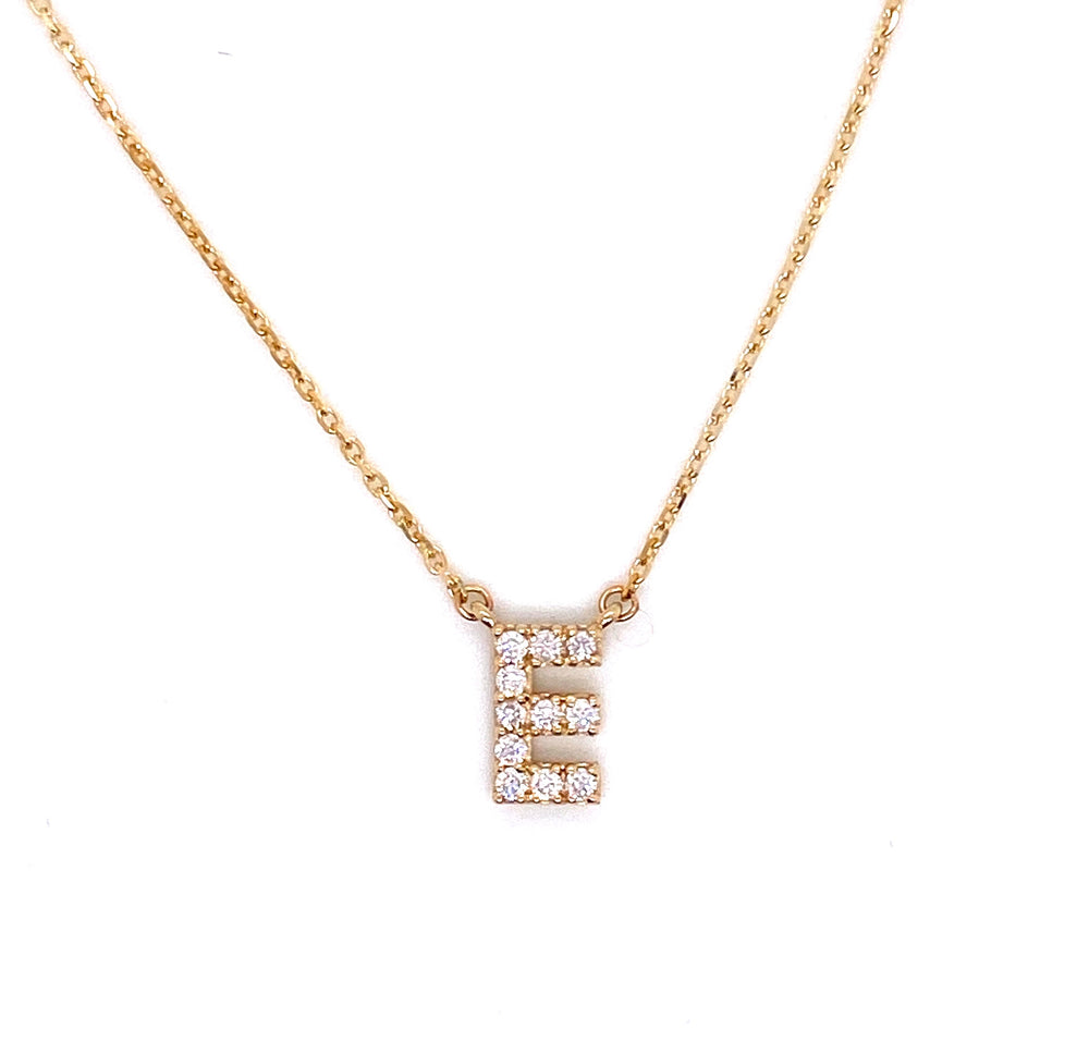 Diamond Initial Necklace