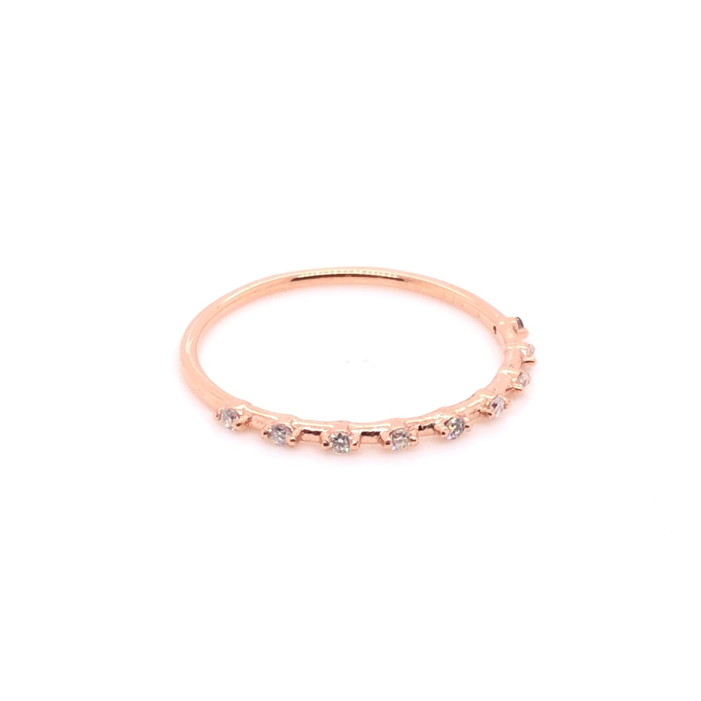 ENTREGA INMEDIATA / Anillo Fernanda / Oro Rosa 14k / Talla 7.25