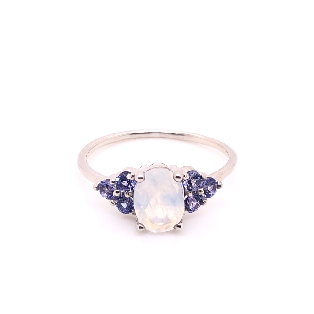 
                      
                        Anillo Valeria Moonstone con Tanzanitas
                      
                    