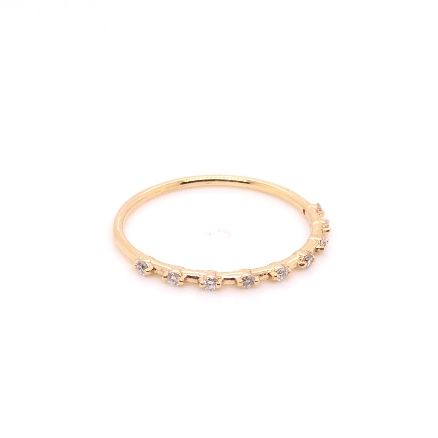 ENTREGA INMEDIATA / Anillo Fernanda / Oro Amarillo 14k / Talla 6.5