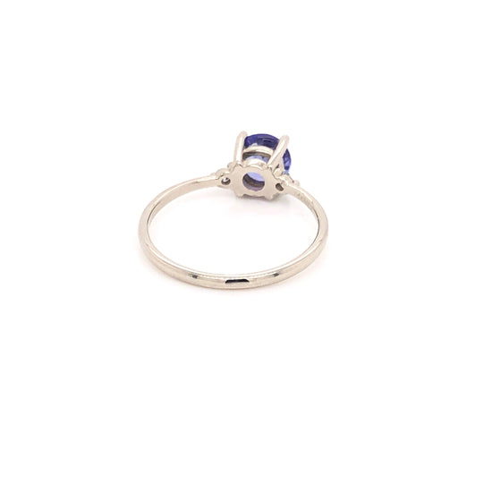 Load image into Gallery viewer, Tanzanite Ring with Diamonds
