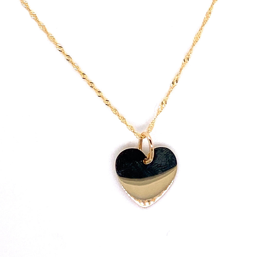 Heart necklace to engrave