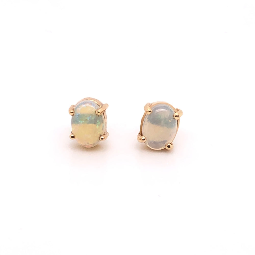 IMMEDIATE DELIVERY / Opal Earrings Single Piece / 14k Yellow Gold / Pair