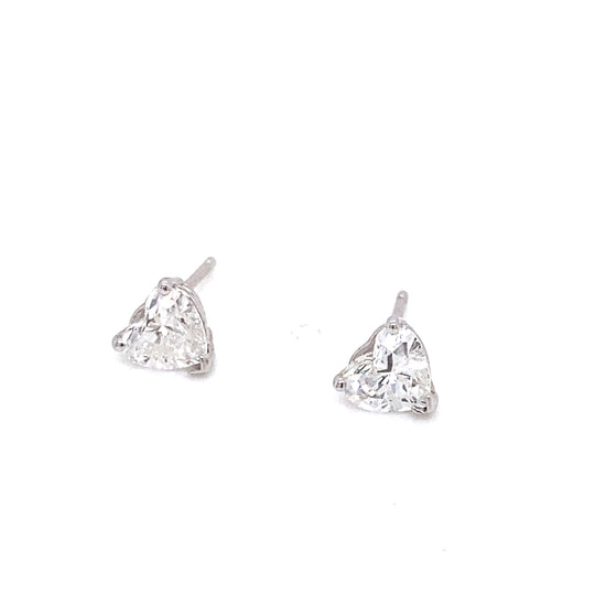 IMMEDIATE DELIVERY / Heart-shaped diamond earrings (single piece)