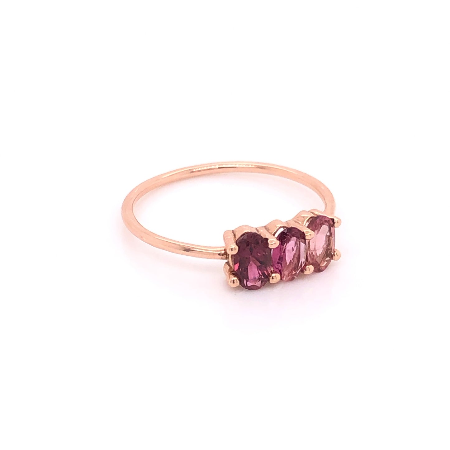 Anillo Soluna Turmalina Rosa Degradado