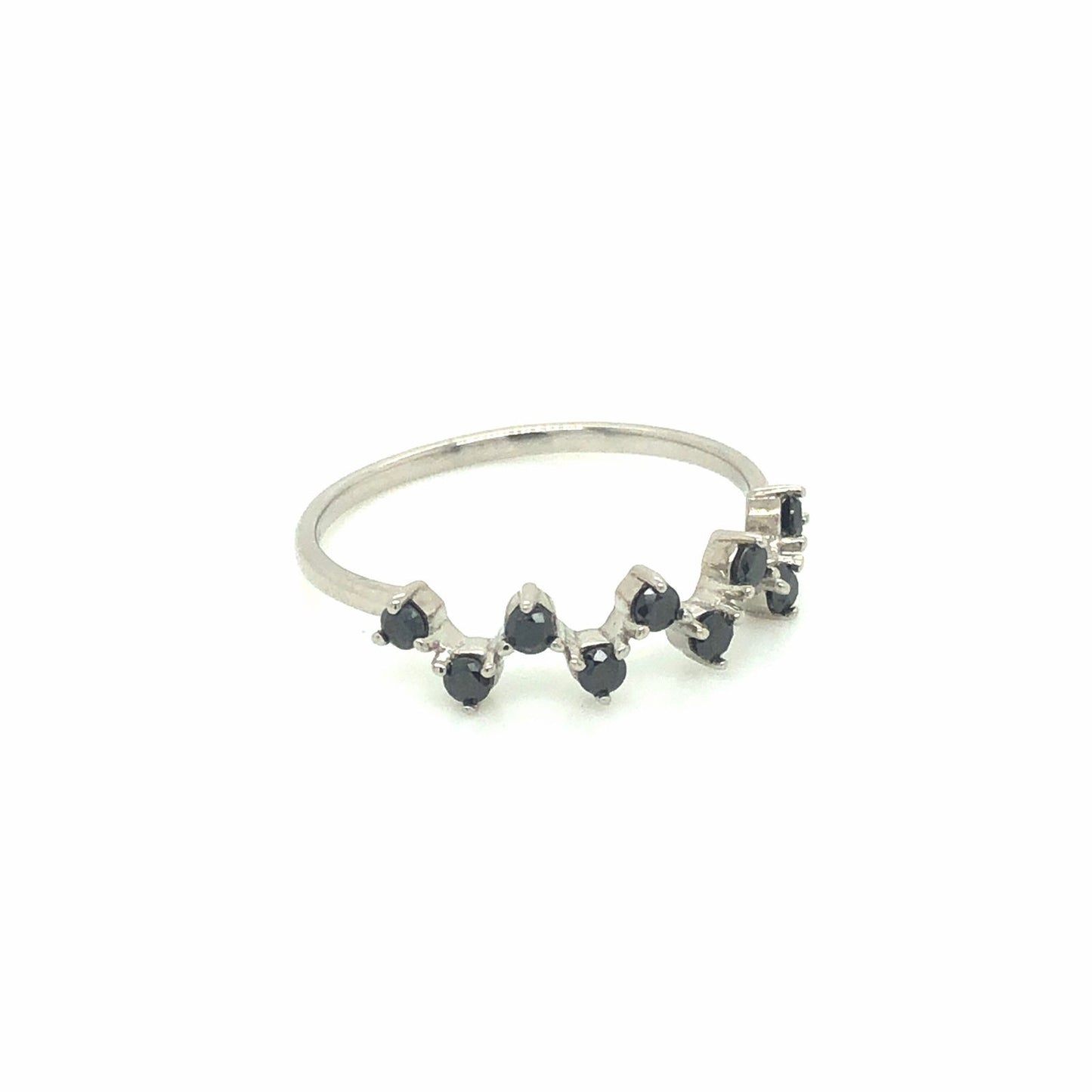 Krysel Ring with Black Diamonds