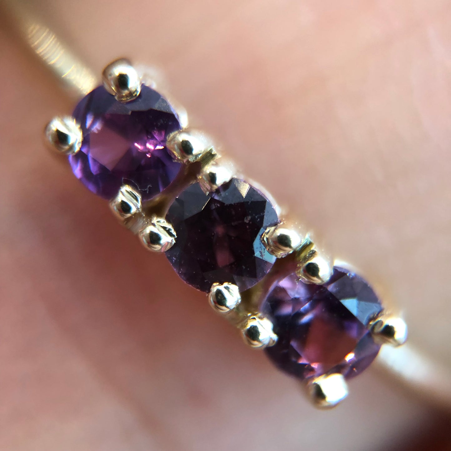 Isabella Pink/Purple Sapphires Ring