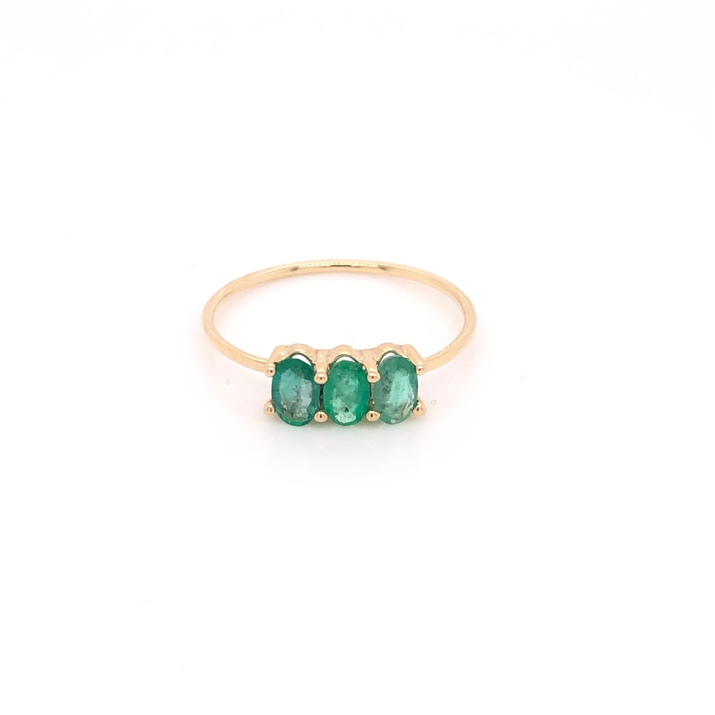 Soluna Ring with Emeralds