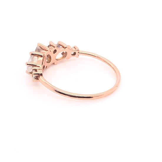 Laura ring (sapphire, moonstone, tanzanite)
