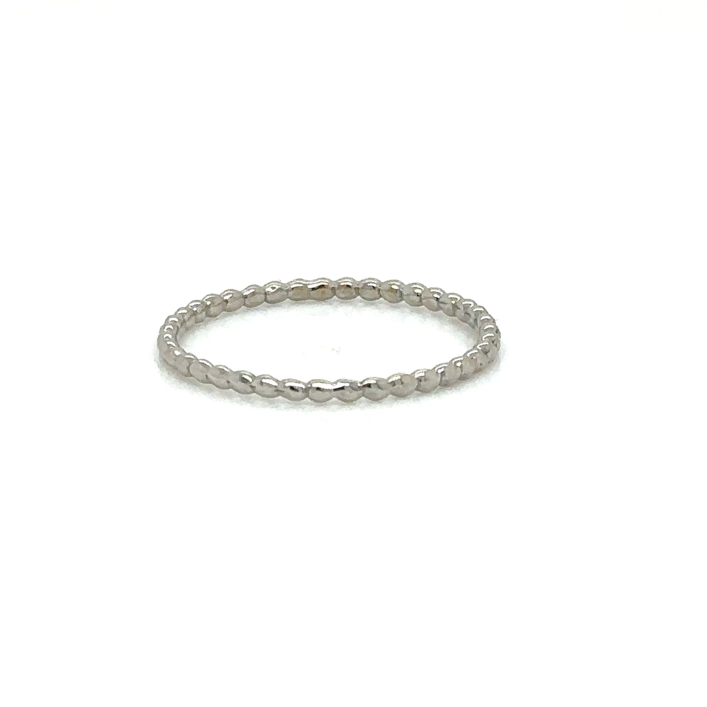 ENTREGA INMEDIATA / Argolla Aliza / Oro Blanco 14k / Talla 5.5