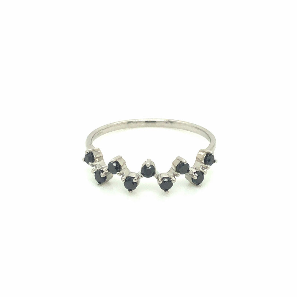 Krysel Ring with Black Diamonds