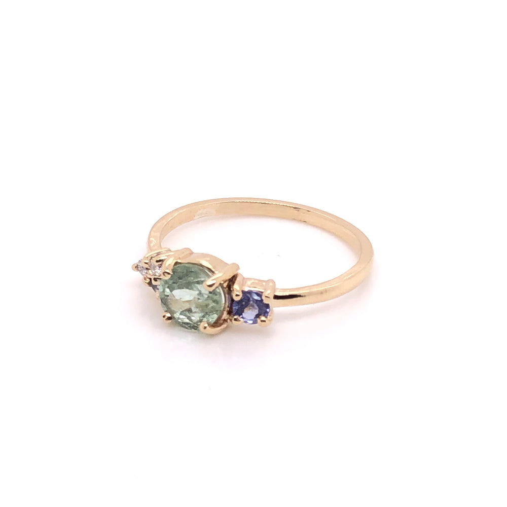 
                      
                        Anillo Turmalina Menta, Tanzanita y Diamantes (pieza única)
                      
                    