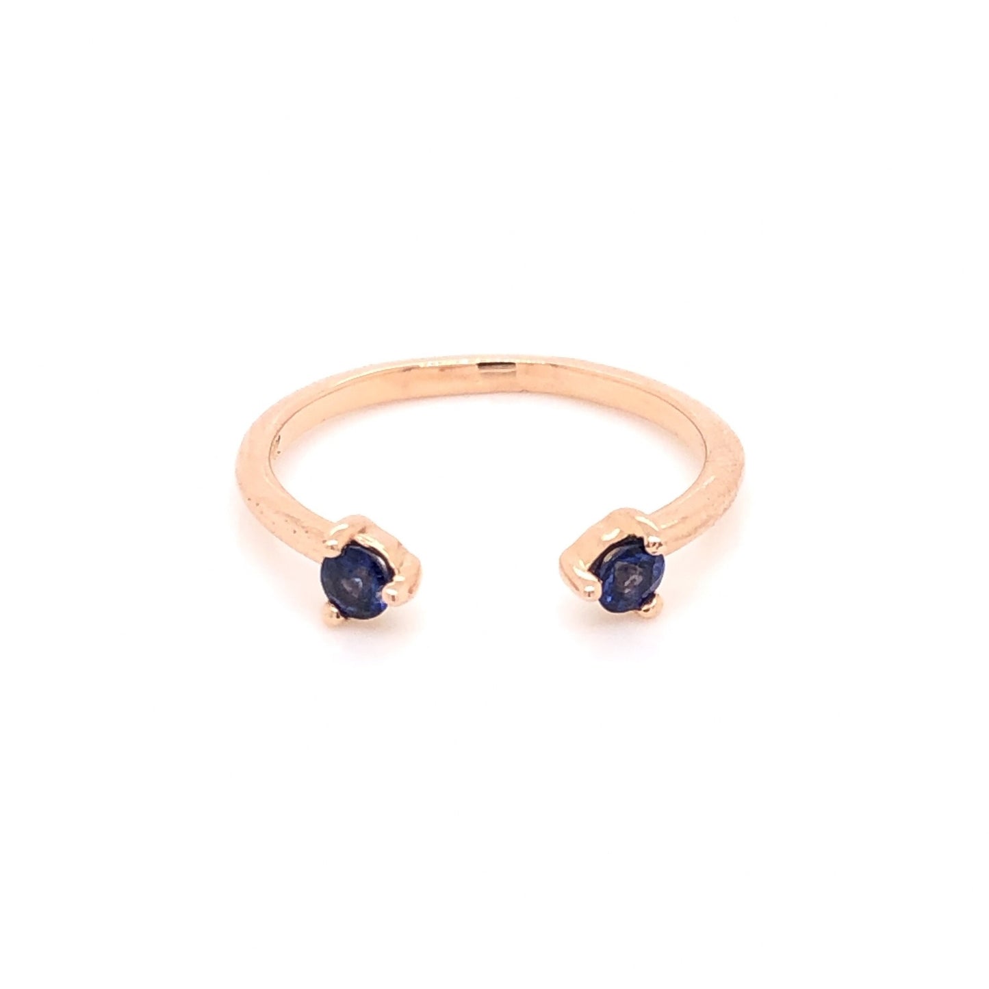 IMMEDIATE DELIVERY / Eva Ring with Sapphire / 14k Yellow Gold / Size 7